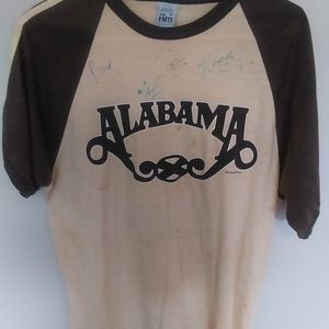 Alabama Band t-shirt 1981 *AUTOGRAPHED*